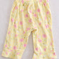 Vintage Gymboree Lemony Fresh Citrus Slice Print Ruffle Capri Pants: 2T - Yellow Clover Vintage Kids Clothes