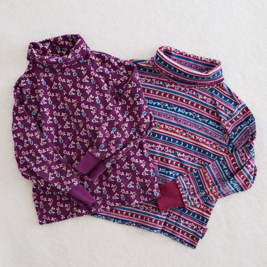 1998 Vintage Gymboree Autumn Florals Turtleneck Set, size 3-4T