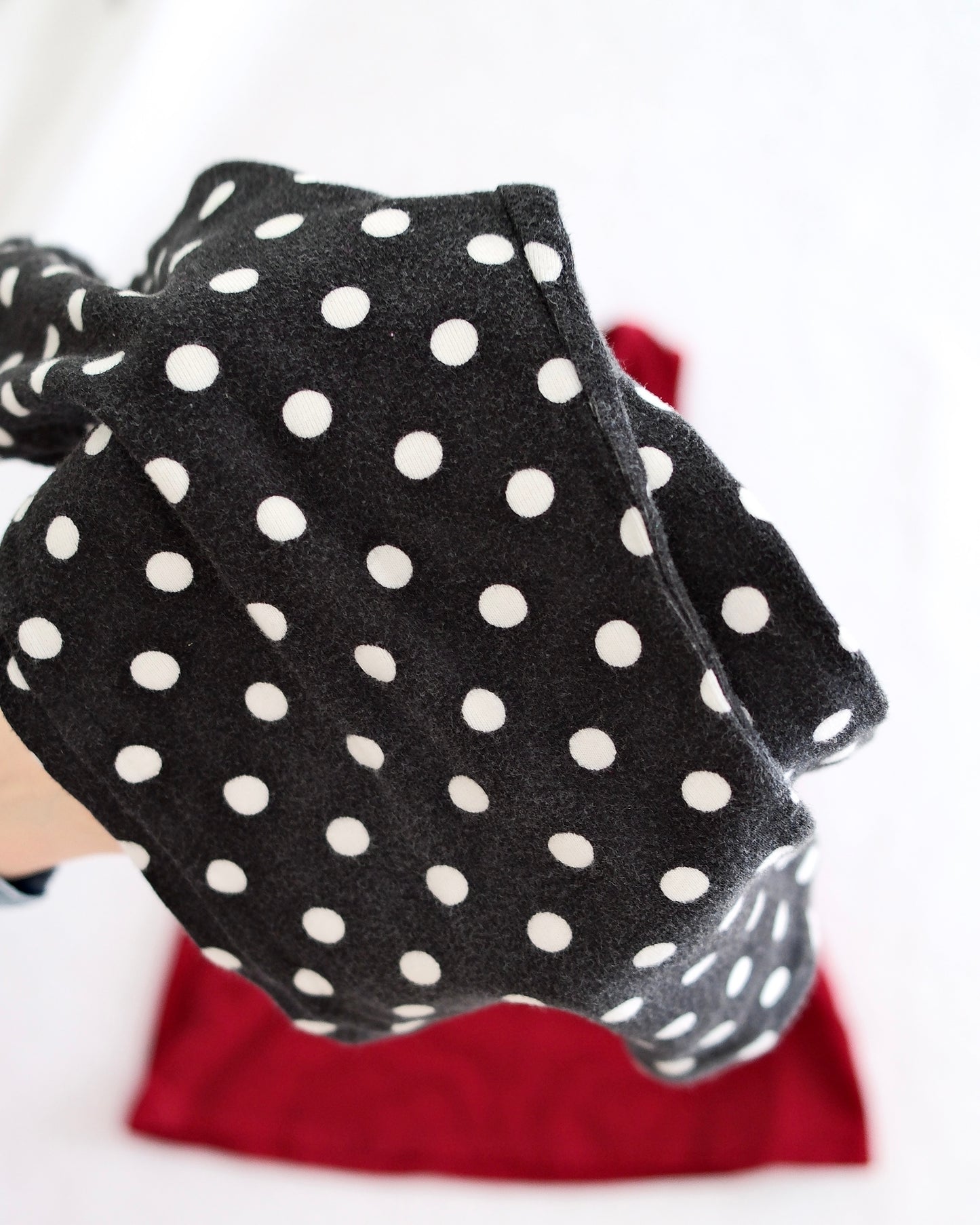 2008 Y2K Gymboree Holiday Panda Corduroy Jumper Dress & Polka Dot Pants Bundle, size 3T