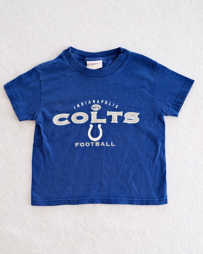 Y2K (?) Indianapolis Colts Graphic Tee: 4T - Yellow Clover Vintage Kids Clothes
