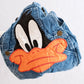 Vintage Daffy Duck Toddler Upcycled Overalls: 2T