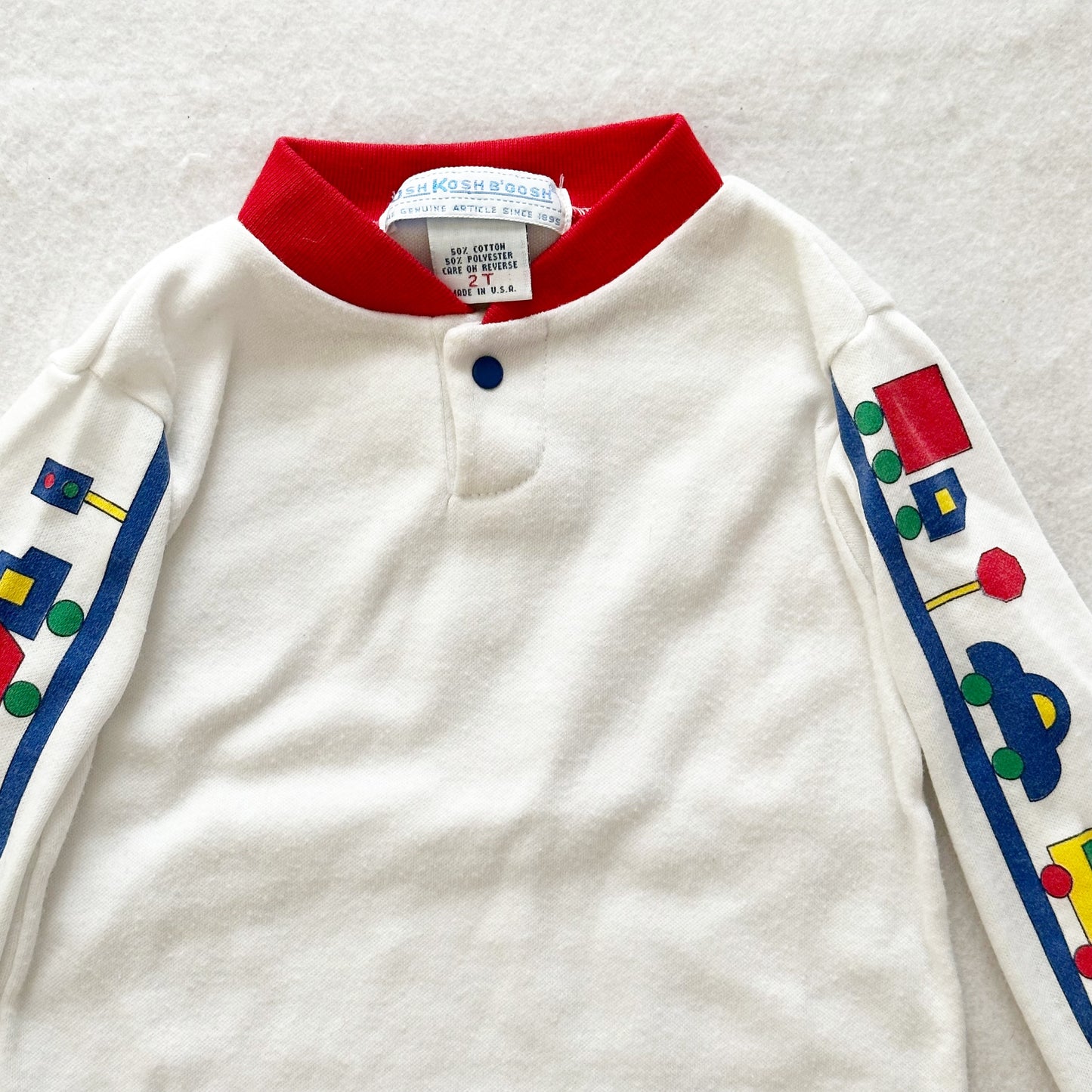 Vintage OshKosh Geometric Vehicles Layer Top: 24m?