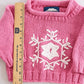 Y2K Rey Wear Cotton Snowflake Sweater: 18m