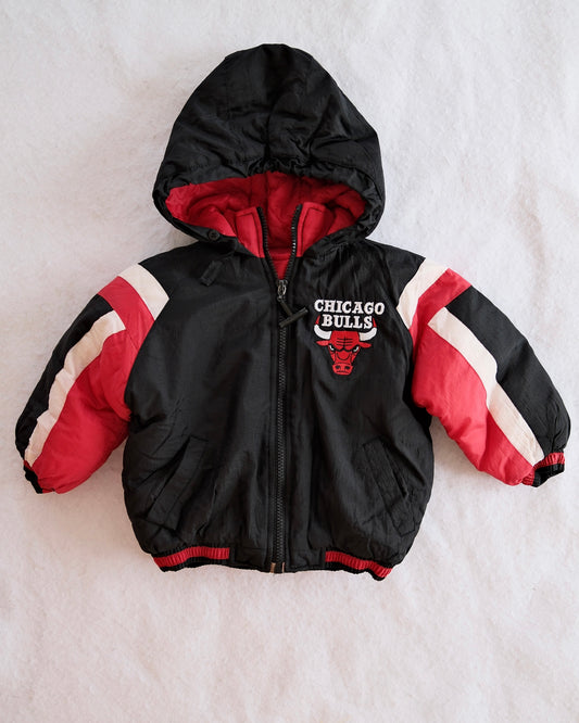 Vintage NBA Chicago Bulls Embroidered Toddler Puffer Jacket: 24m