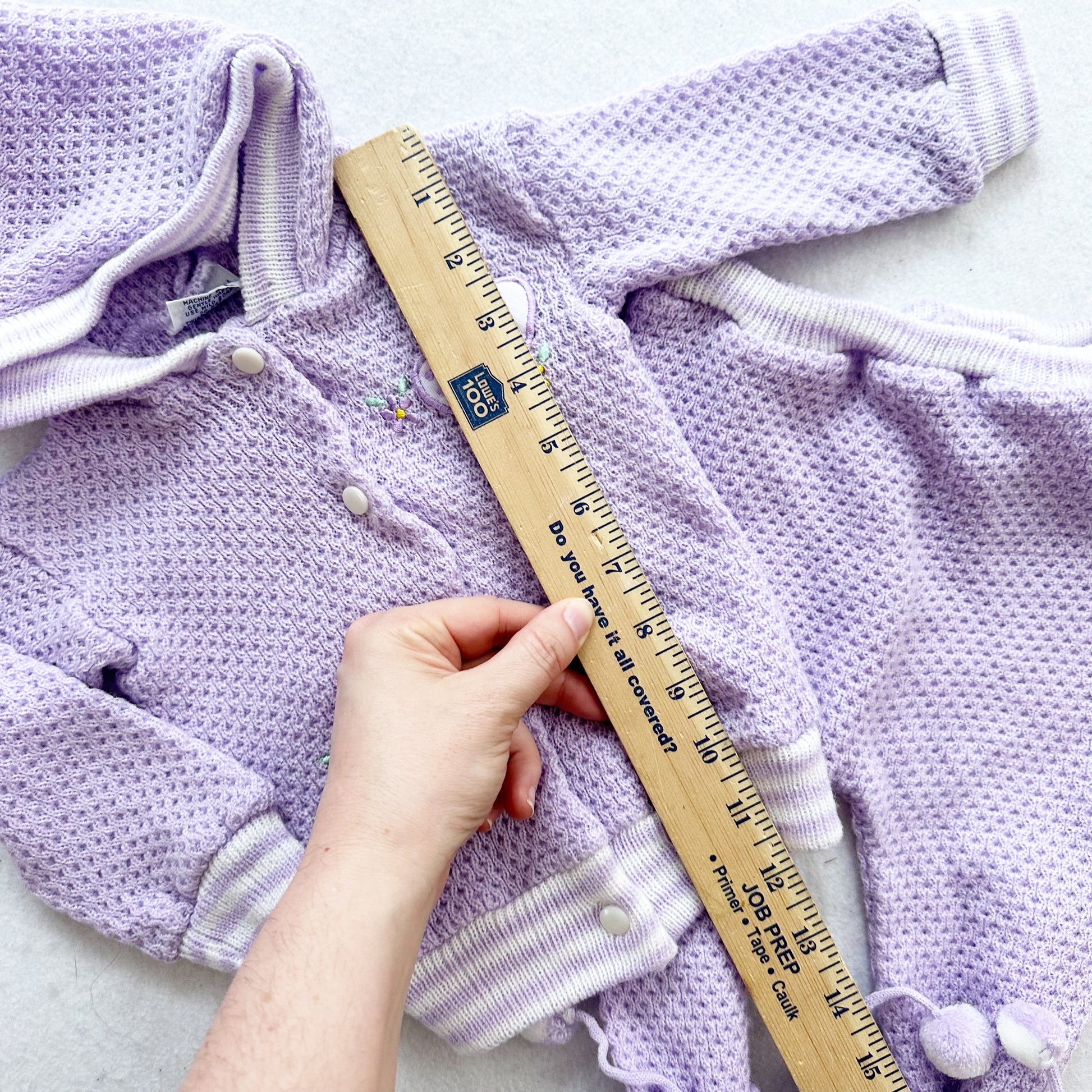 Vintage Lerner Shops Lilac Knit Sweater Set: 18m - Yellow Clover Vintage Kids Clothes