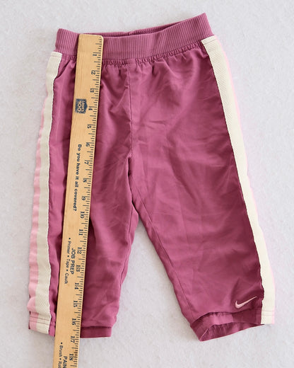 Y2K Nike Dusty Pink Just Do It Pants: 18m - Yellow Clover Vintage Kids Clothes