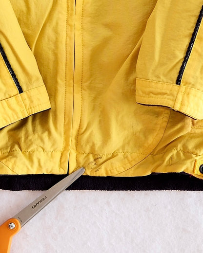 Vintage Tommy Hilfiger Reversible Navy + Yellow Fleece Jacket: 3T - Yellow Clover Vintage Kids Clothes