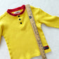 Vintage Gymboree Color Block Thermal Top: 6y? - Yellow Clover Vintage Kids Clothes