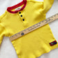 Vintage Gymboree Color Block Thermal Top: 6y? - Yellow Clover Vintage Kids Clothes