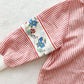 Vintage OshKosh Puppy Parachute Farm Striped Polo: 12m - Yellow Clover Vintage Kids Clothes