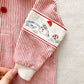 Vintage OshKosh Puppy Parachute Farm Striped Polo: 12m - Yellow Clover Vintage Kids Clothes