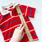 Vintage Sears Red Striped Polo Shirt: 4/5T? - Yellow Clover Vintage Kids Clothes