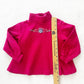 Vintage OshKosh Flower Embroidered Ribbed Turtleneck Swing Top: 3T? - Yellow Clover Vintage Kids Clothes