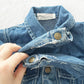 Vintage Guess Baby Denim Jacket with Back Design: 18m - Yellow Clover Vintage Kids Clothes