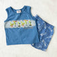 Vintage Small Steps Beach Bugs Tank + Shorts Set: 2T?