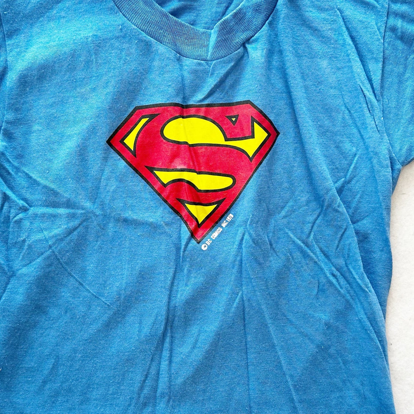 Vintage Underoos Superman Crest Tee: 4T? - Yellow Clover Vintage Kids Clothes