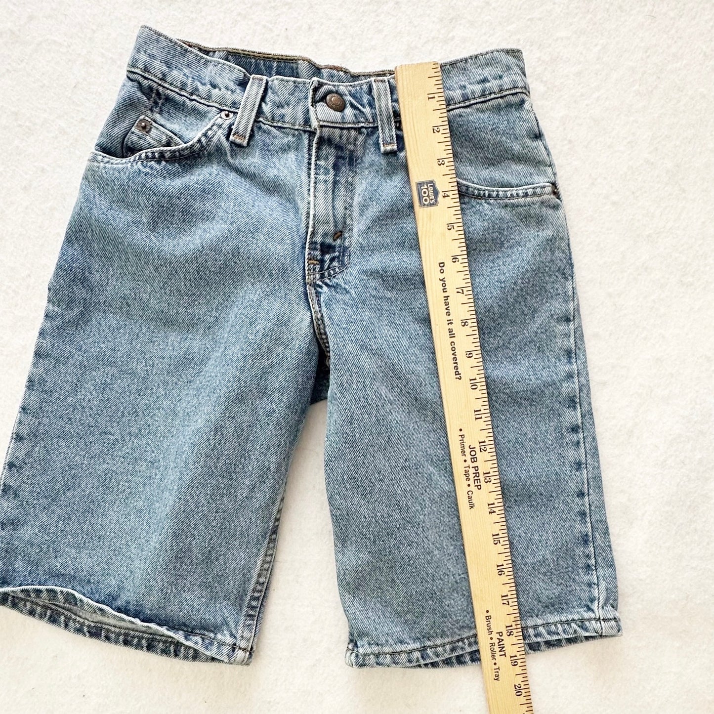 Vintage Levi’s 560 Orange Tab Medium Wash Shorts: 10y? - Yellow Clover Vintage Kids Clothes