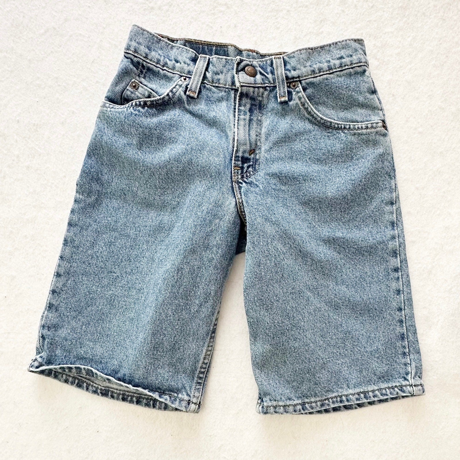 Vintage Levi’s 560 Orange Tab Medium Wash Shorts: 10y? - Yellow Clover Vintage Kids Clothes
