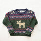 Vintage Kitestrings Moose Sweater: 5/6y - Yellow Clover Vintage Kids Clothes