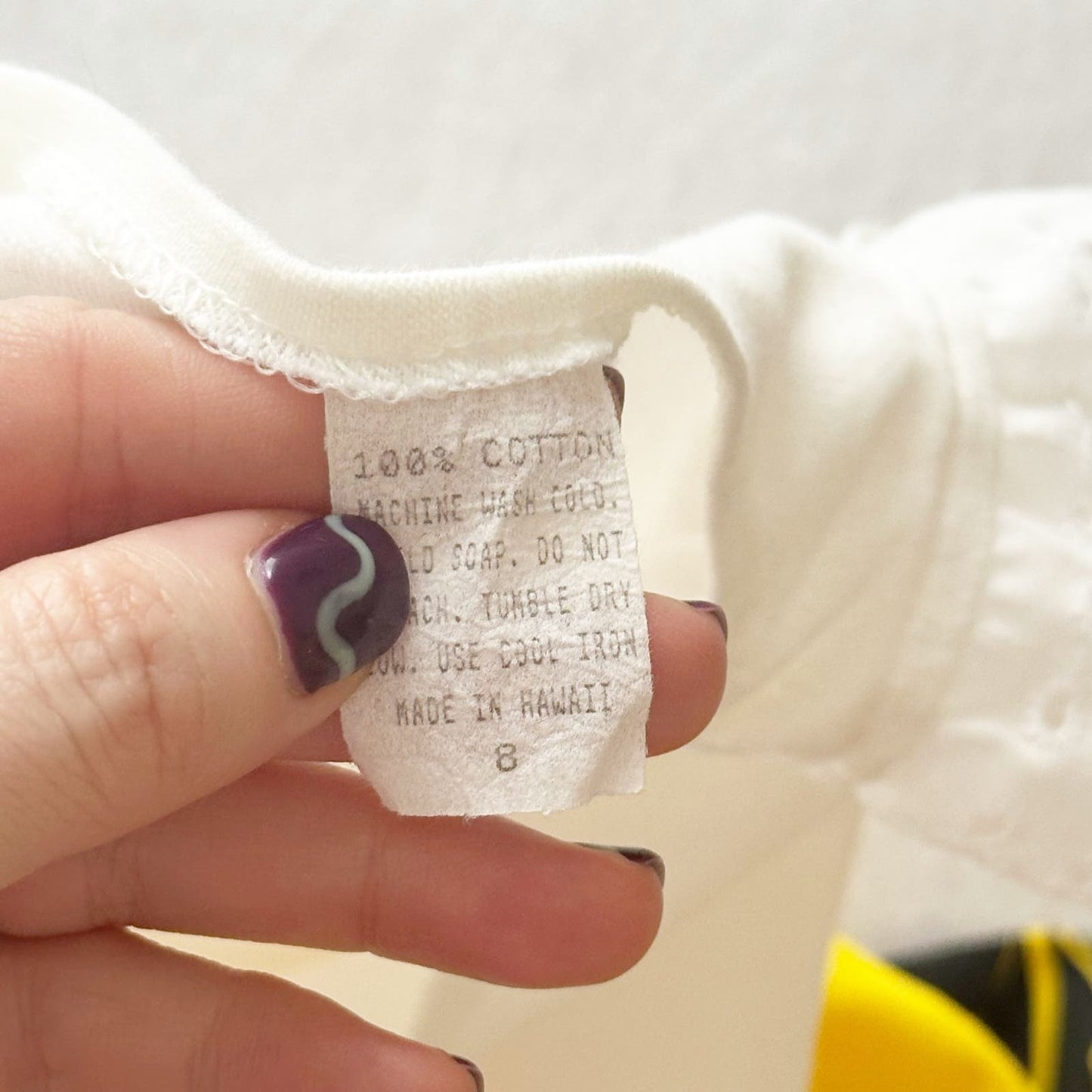 Vintage Hawaiian Yellow and Black Floral Print Dress: 5T? - Yellow Clover Vintage Kids Clothes