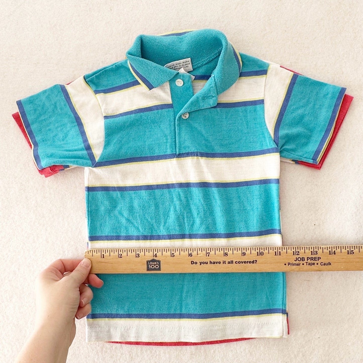 Vintage Wonderknit Striped Polo Bundle: 5T? - Yellow Clover Vintage Kids Clothes