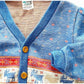 Vintage K-Mart Moose Fair Isle Cardigan: 24m? - Yellow Clover Vintage Kids Clothes