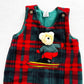 Vintage Unbranded Plush Teddy Bear Ski Romper: 12m? - Yellow Clover Vintage Kids Clothes