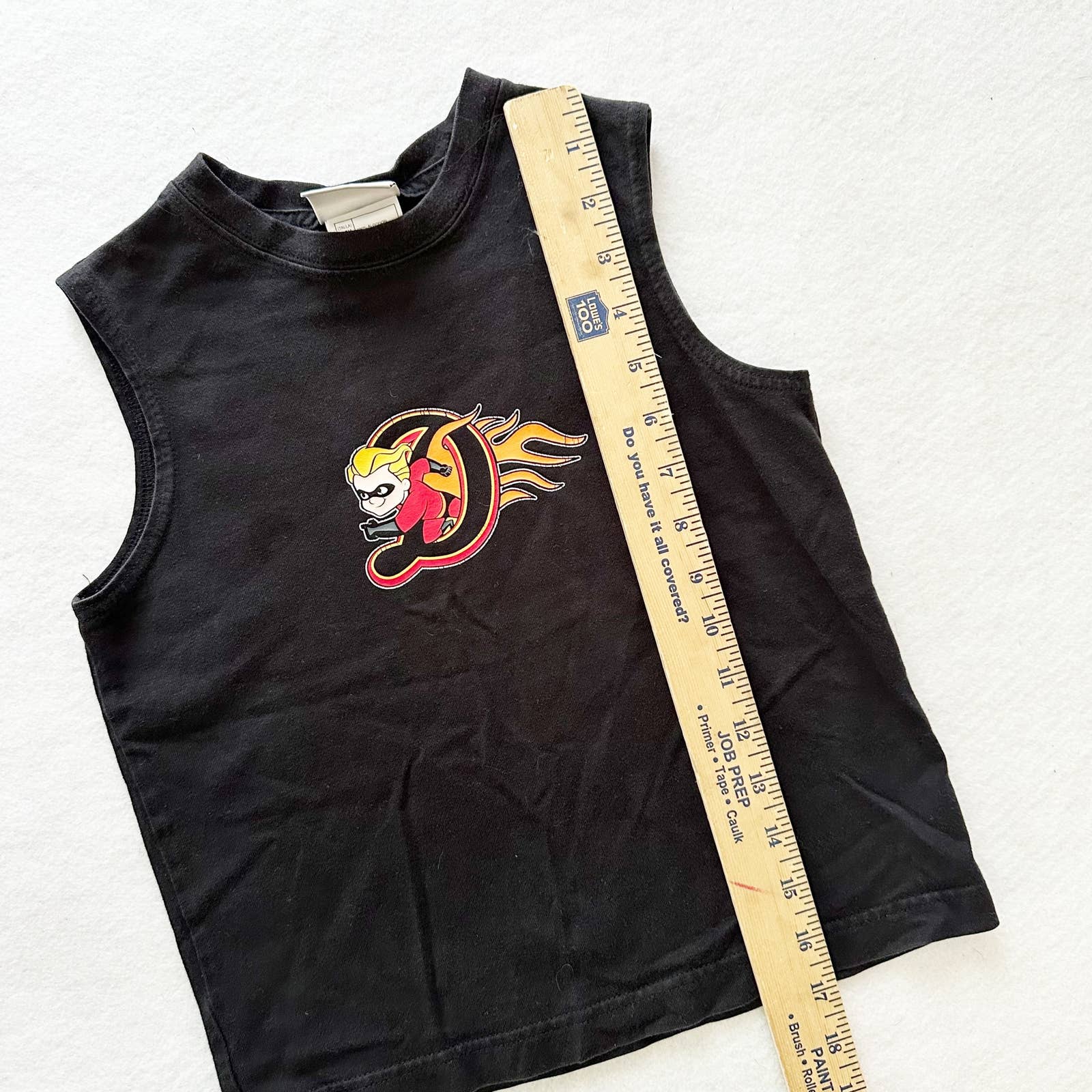 Y2K Disney Store Incredibles Tank Top: 4T - Yellow Clover Vintage Kids Clothes
