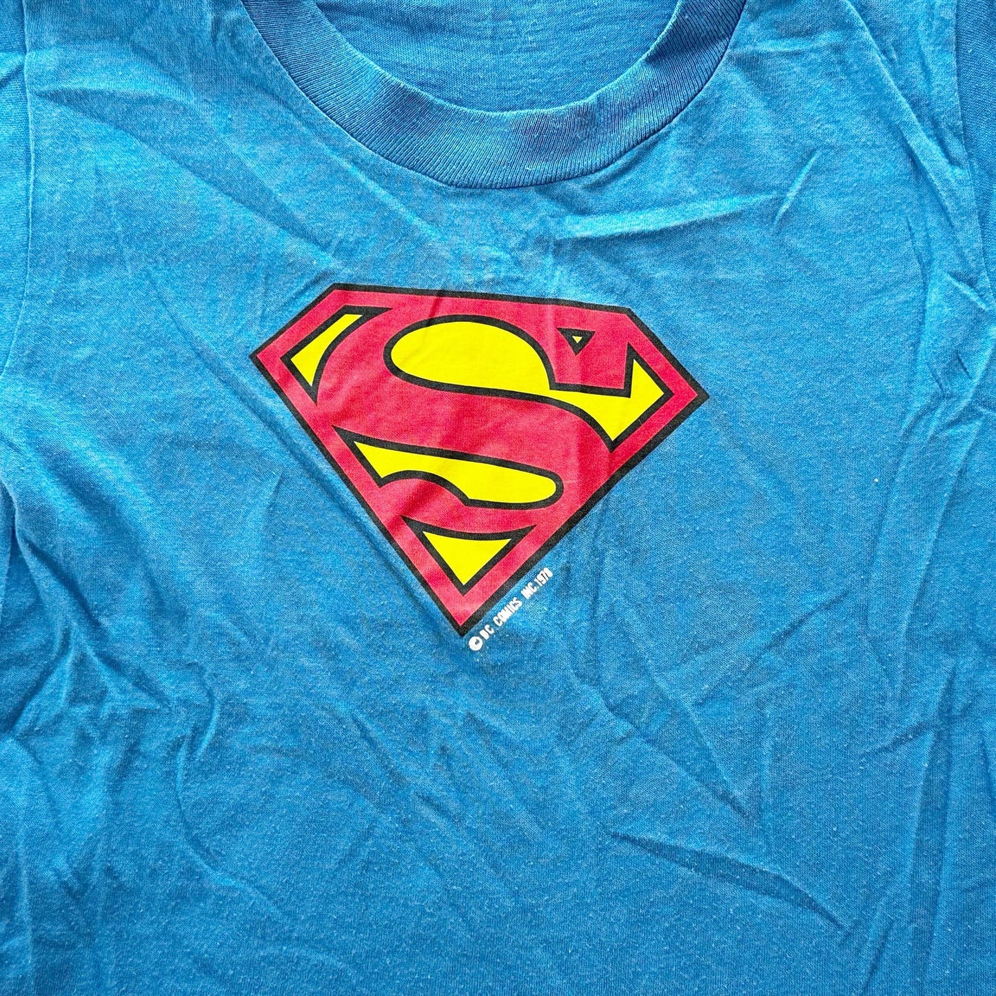 Vintage Underoos Superman Crest Tee: 5T? - Yellow Clover Vintage Kids Clothes