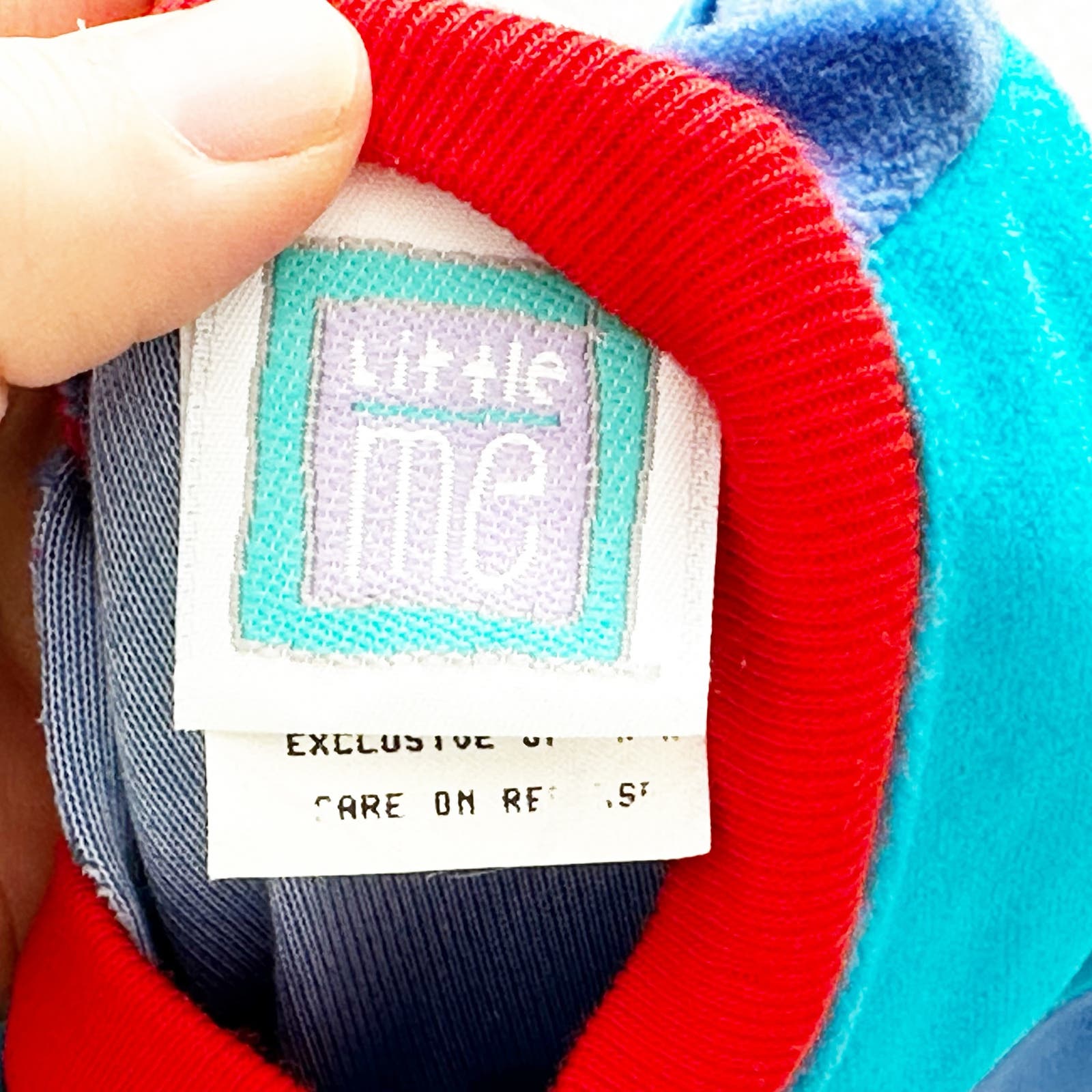 Vintage Little Me Velour Teddy Bear Striped Jumpsuit Romper: 12/18m? - Yellow Clover Vintage Kids Clothes