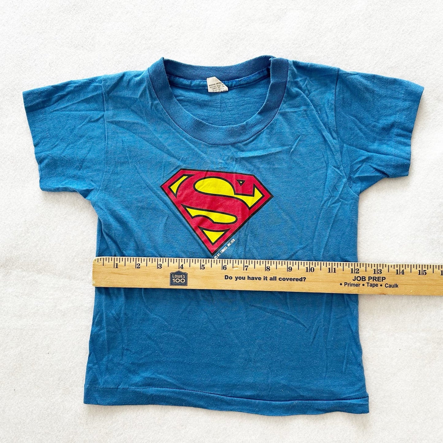 Vintage Underoos Superman Crest Tee: 5T? - Yellow Clover Vintage Kids Clothes