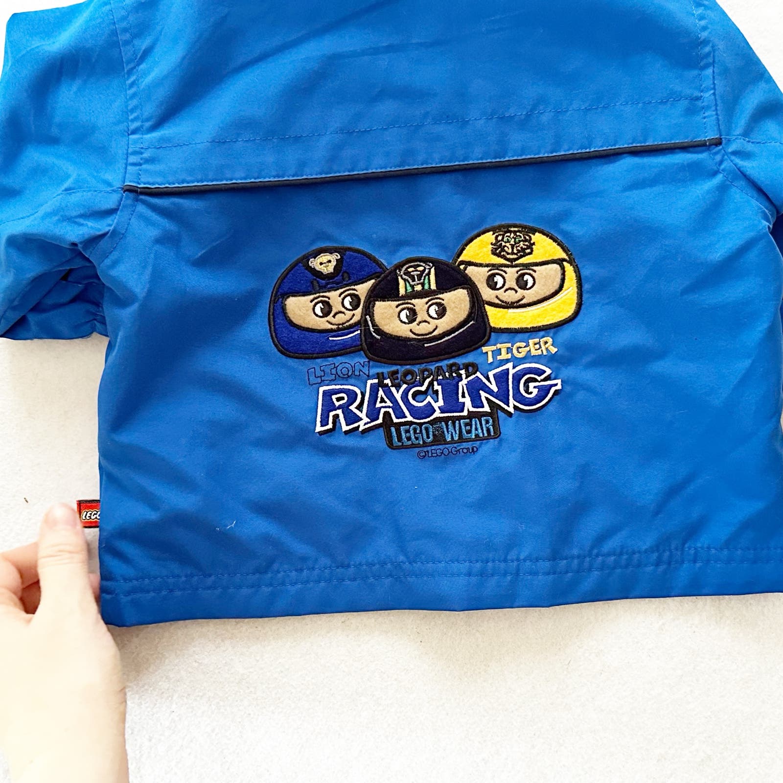 Y2K Lego Wear Racing Embroidered Jacket: 12m? - Yellow Clover Vintage Kids Clothes