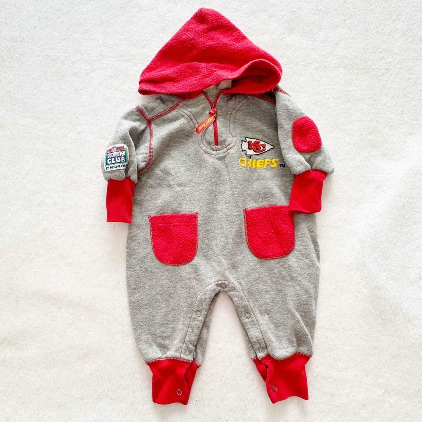 Vintage or Y2K Kansas City Chiefs Sweatshirt Romper: 6m