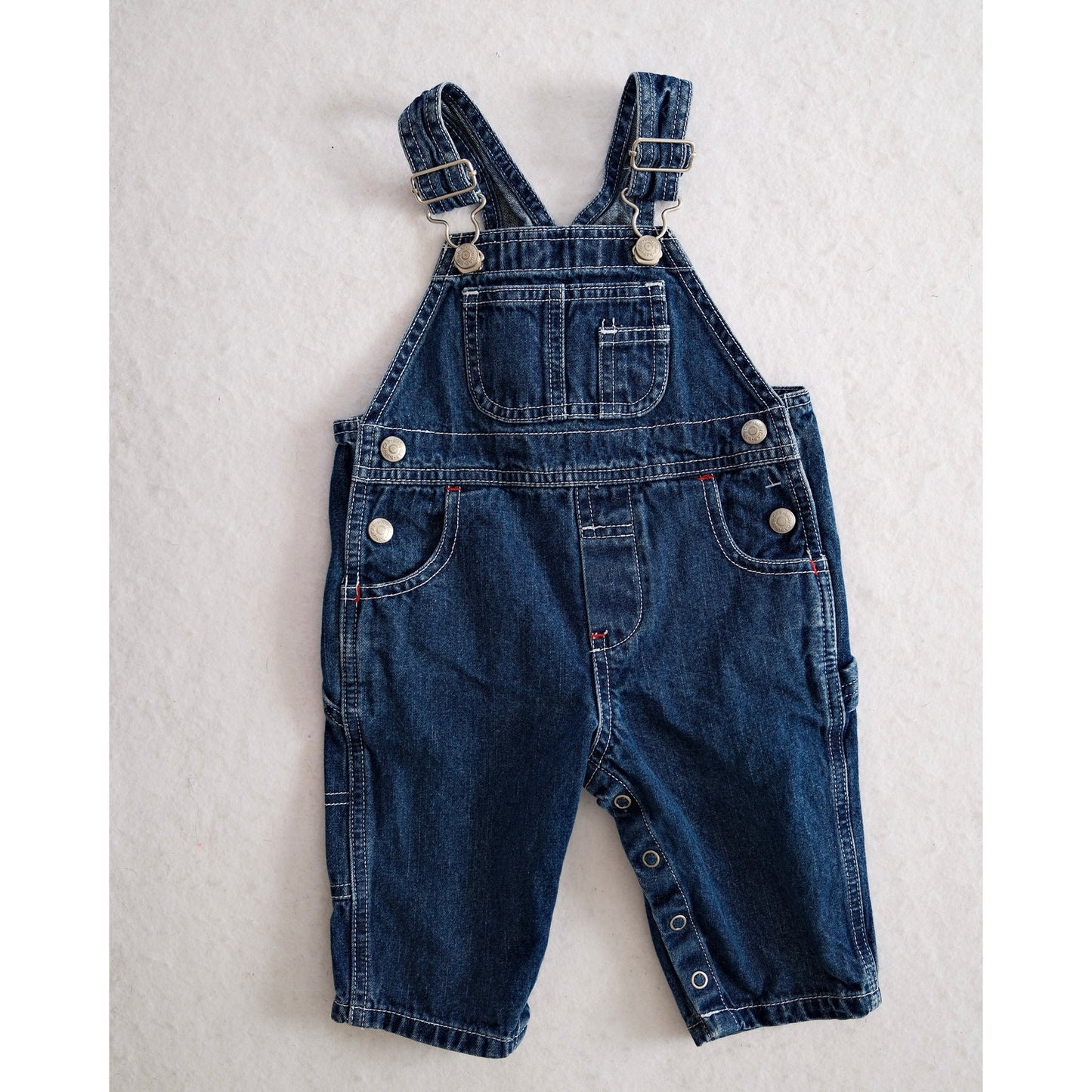 Vintage Baby Gap Classic Patch Overalls: 3/6m