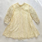 Vintage L’Enfant Cream Lace High Neck Dress: 6y - Yellow Clover Vintage Kids Clothes