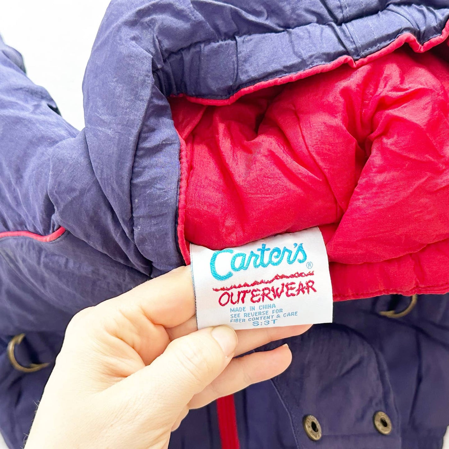 Vintage Carter’s Girls Puffy Coat With Tags: 3T - Yellow Clover Vintage Kids Clothes