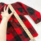 Vintage Buffalo Check Wool Blend Jacket: 3/4T - Yellow Clover Vintage Kids Clothes