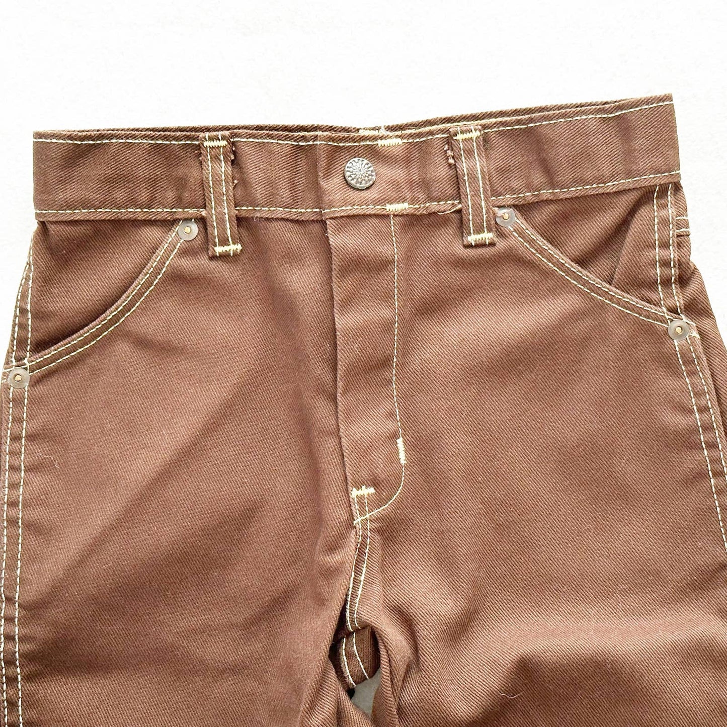 Vintage Unbranded Brown Boys Pants: 10y - Yellow Clover Vintage Kids Clothes