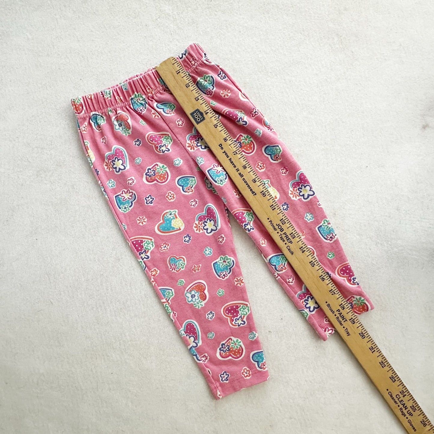 Vintage Healthtex Floral Hearts Leggings Pants: 2T? - Yellow Clover Vintage Kids Clothes