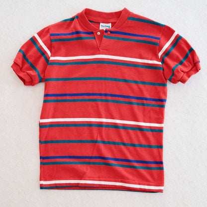 Vintage Healthtex Red Stripe Henley, size 12y?