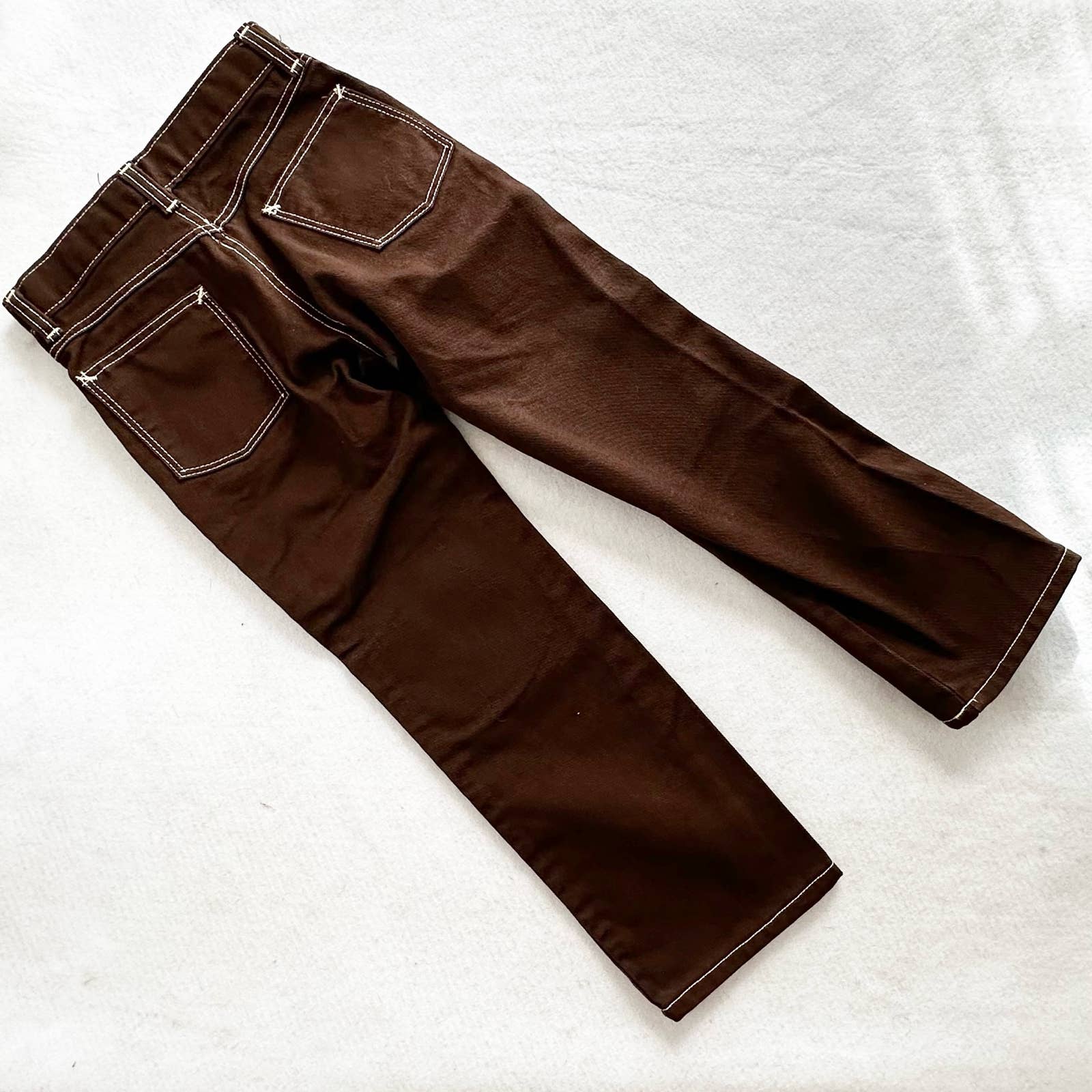 Vintage Unbranded Brown Boys Pants: 10y - Yellow Clover Vintage Kids Clothes