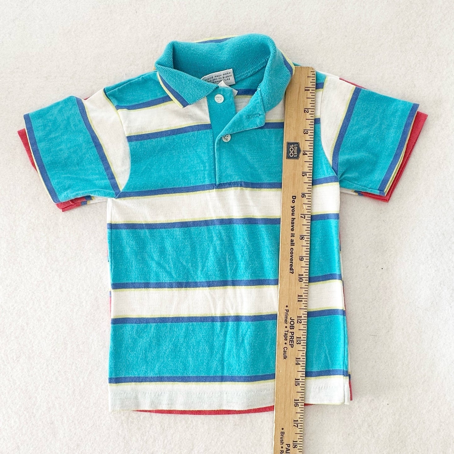 Vintage Wonderknit Striped Polo Bundle: 5T? - Yellow Clover Vintage Kids Clothes