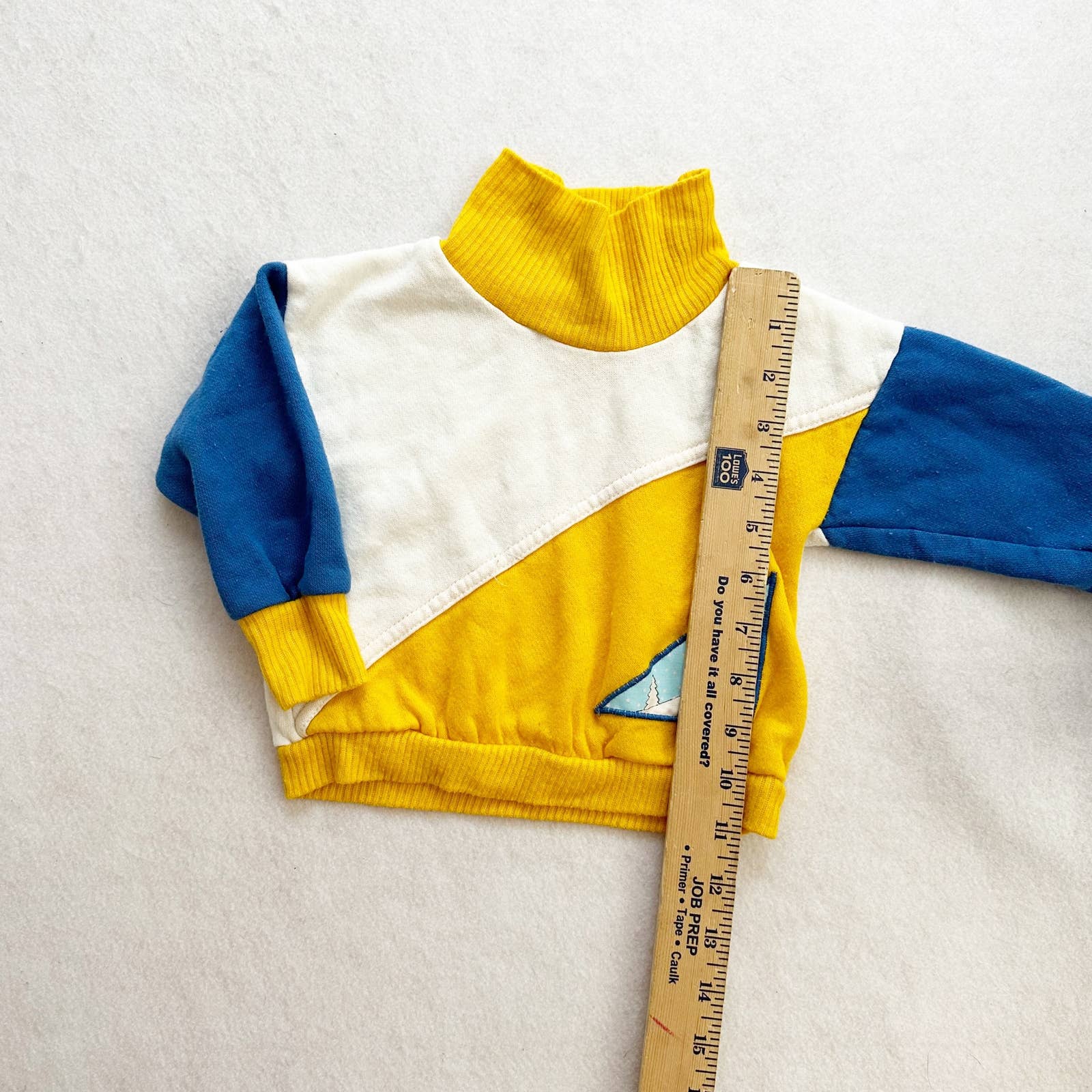 Vintage Camptown Ski Bear Sweatshirt Set: 24m? - Yellow Clover Vintage Kids Clothes