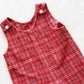 Vintage Toddly Winks Plaid Soft Longall Romper: 18/24m? - Yellow Clover Vintage Kids Clothes