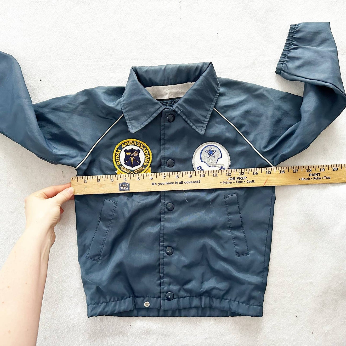 Vintage Sears NFL Dallas Cowboys Nylon Jacket: 6y? - Yellow Clover Vintage Kids Clothes