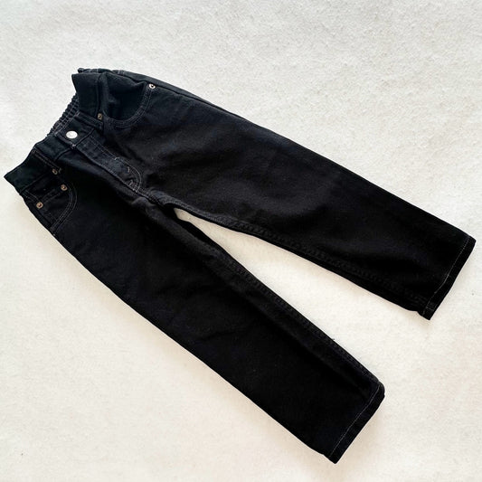 Vintage Levi’s Solid Black Loose Fit Jeans: 7y