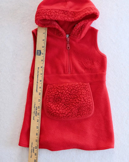 Vintage Sesame Street Elmo Embroidered Fleece Dress: 2T