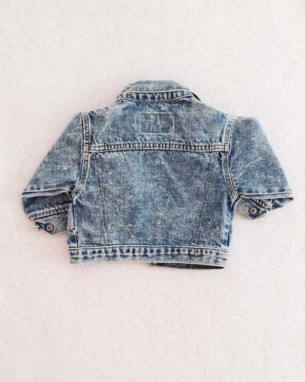 Vintage Levi's Upcycled Acid Wash Jacket: 18m