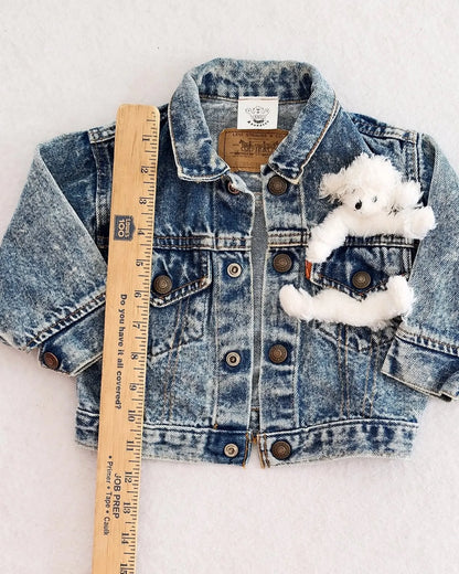 Vintage Levi's Upcycled Acid Wash Jacket: 18m