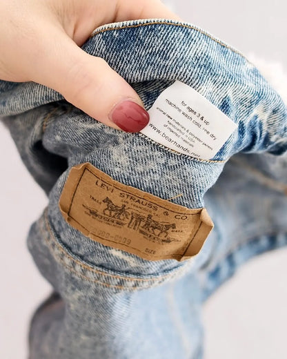 Vintage Levi's Upcycled Acid Wash Jacket: 18m